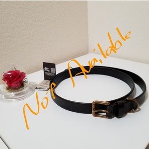 Burberry Oak Brown Womens 25mm Buckle Belt sz 100